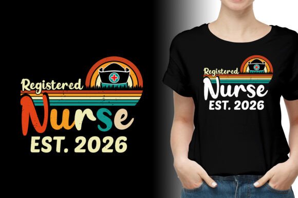 A Clean, Professional Embroidery Design for Nursing Pride