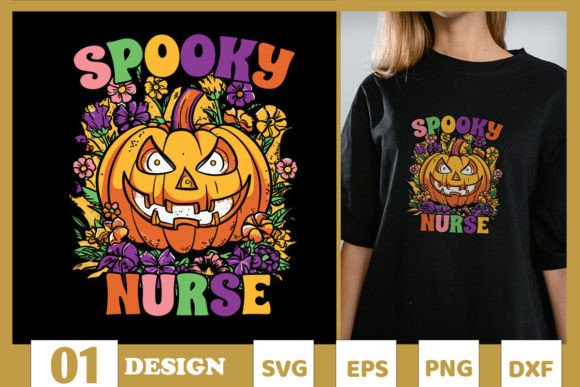 A Practical Review: Spooky Nurse Halloween Retro Flowers PNG